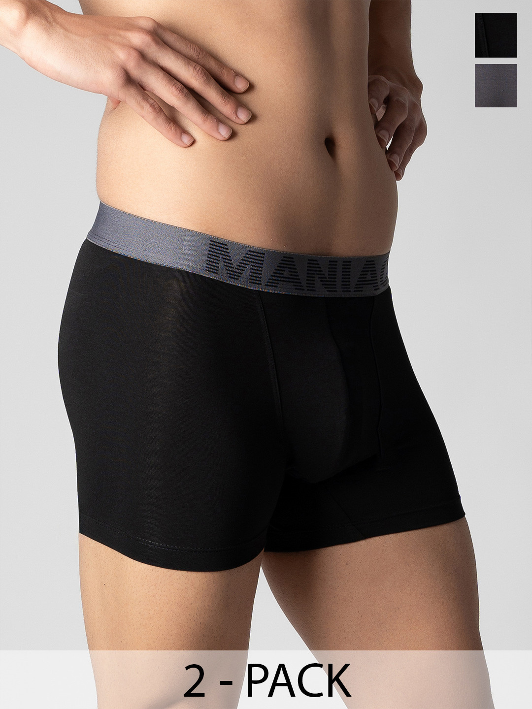 Maniac Pack Of 2 Cotton Trunks