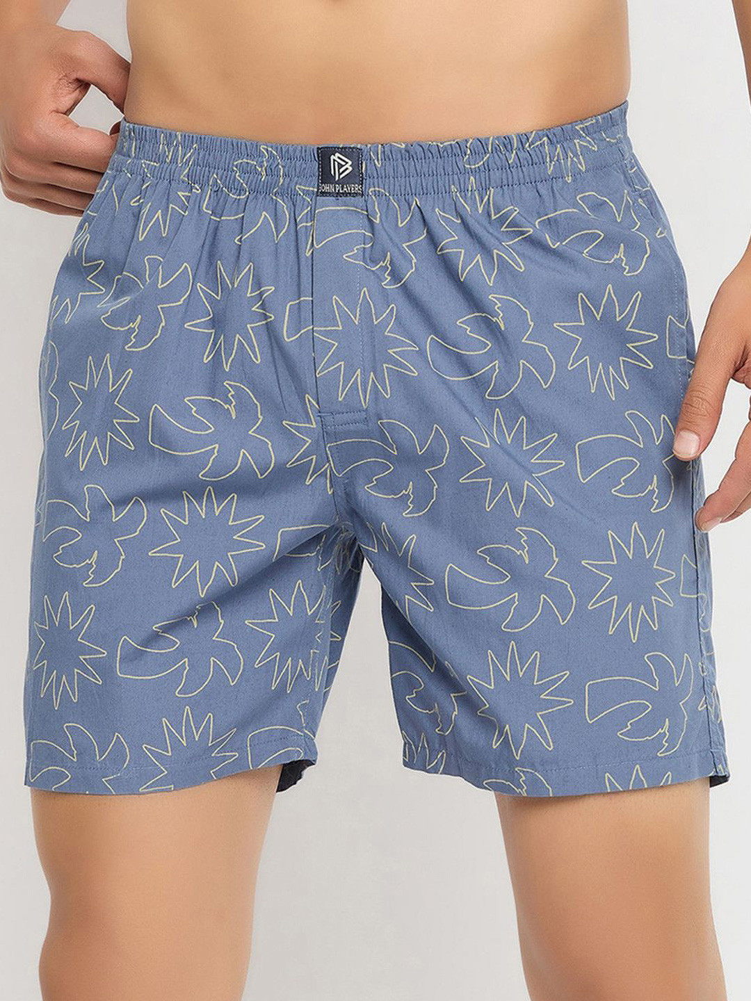 John Players Printed Pure Cotton Boxer s JBX002M05S