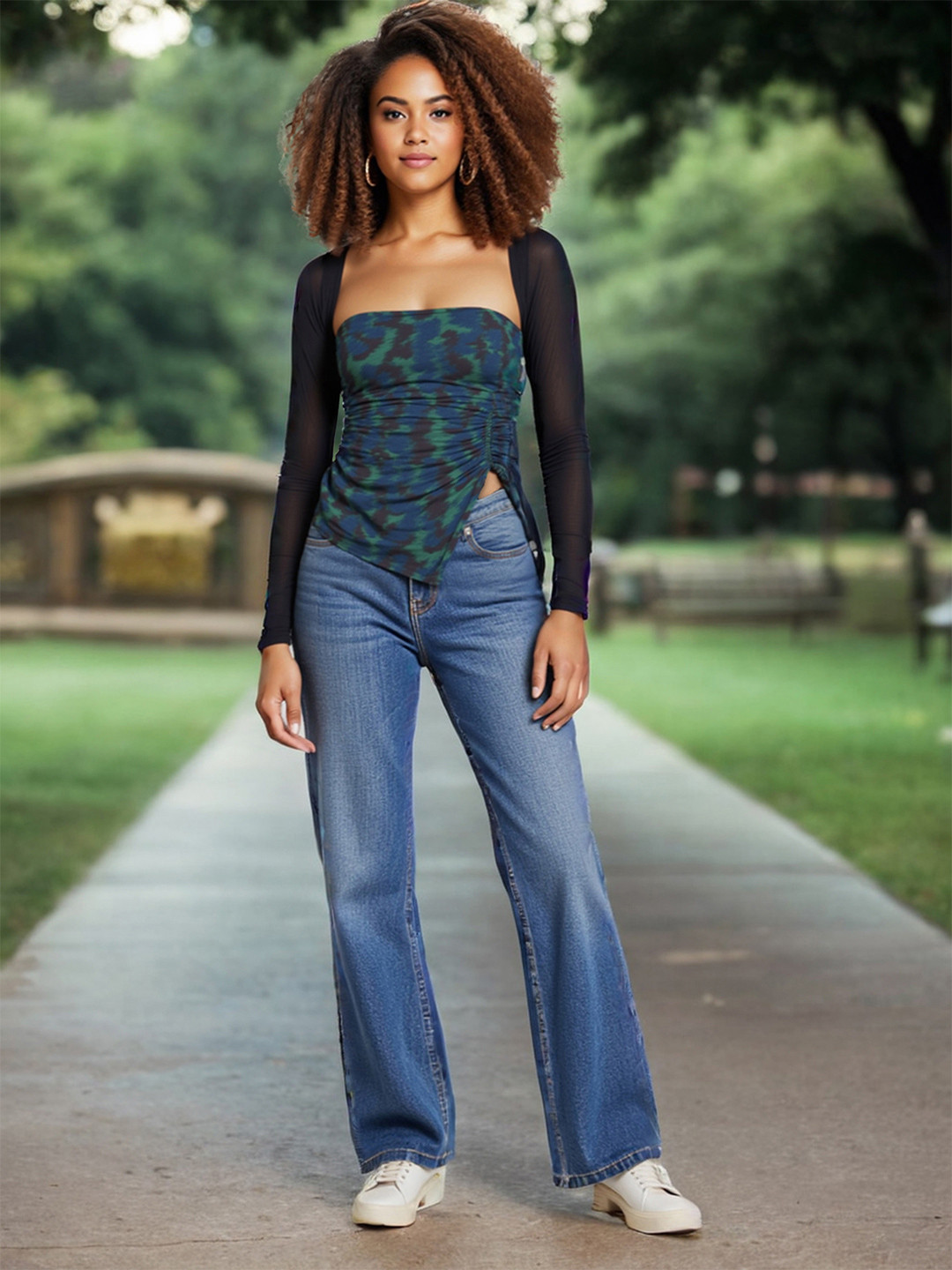 IZF bolero mesh shrug