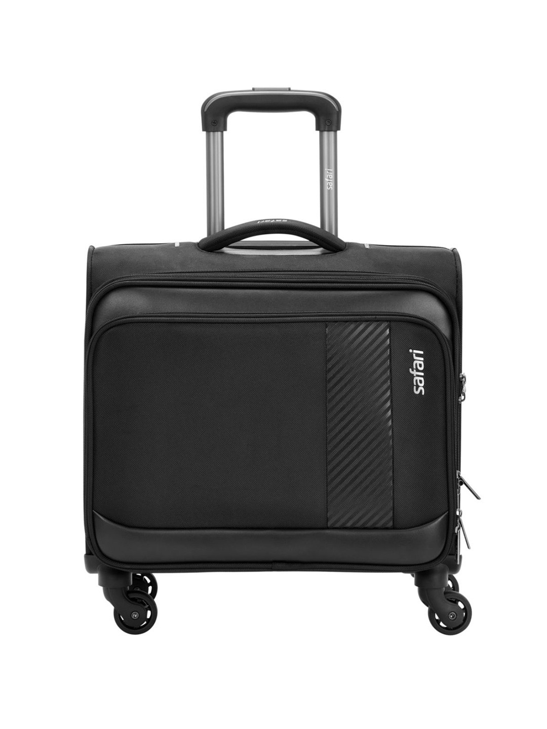 Safari Select Ascent Black Overnighter with Laptop Compartment  and TSA Lock Trolley Bag