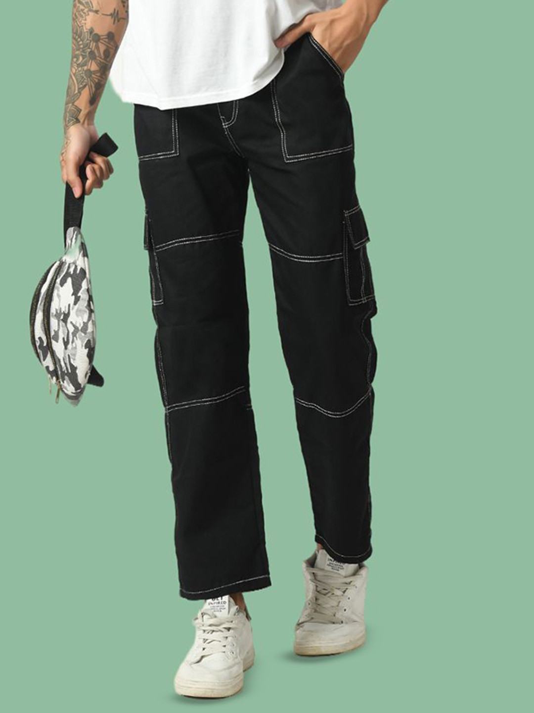 COMFITS Men Classic Straight Fit Highly Distressed Jeans