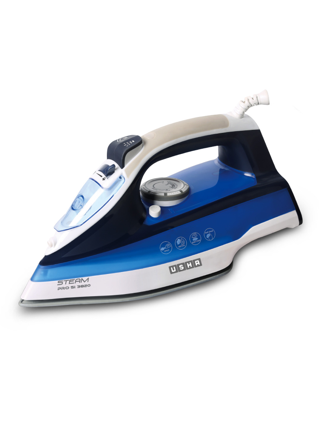Usha Blue 2000 Watts Steam Iron With Easy Glide