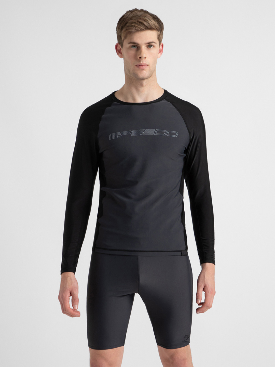 Speedo Men's Endurance10 Long Sleeve Suntop With UPF 40+ Sun Protection