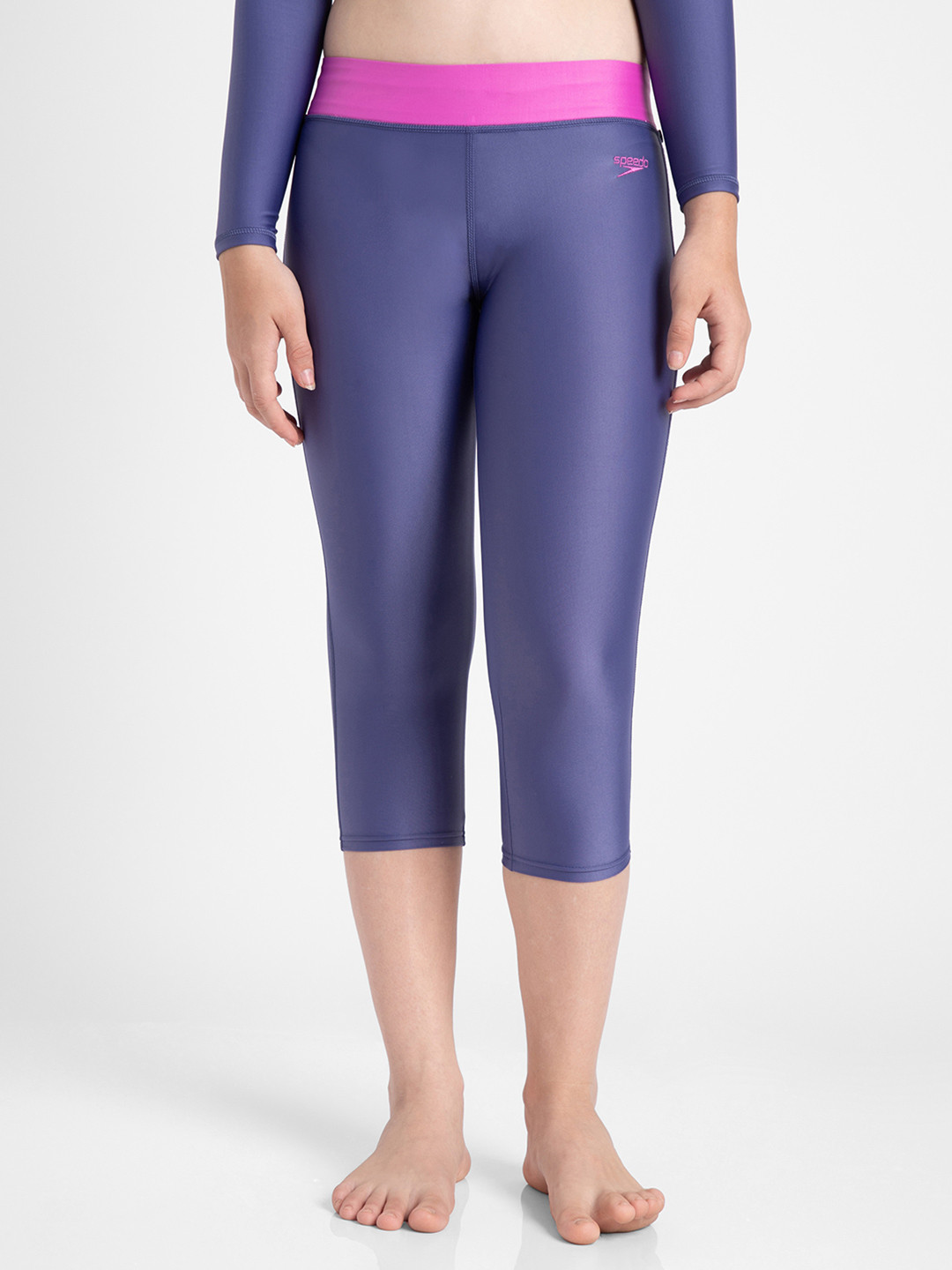 Speedo Girls Endura Brite Swim Capri With UPF 40+ Sun Protection