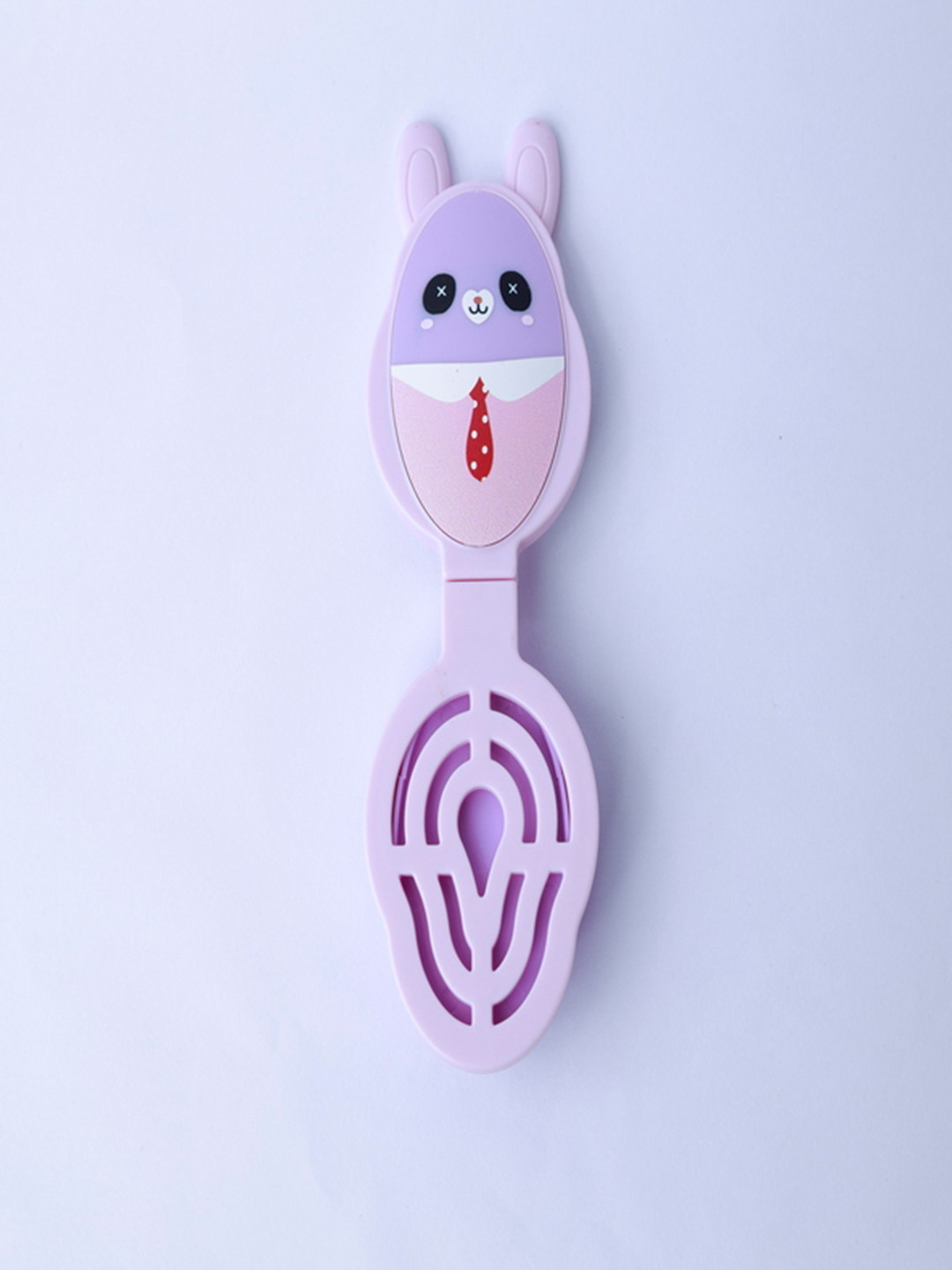 Beutifly Kids Glossy Foldable Paddle Hair Brush With Mirror