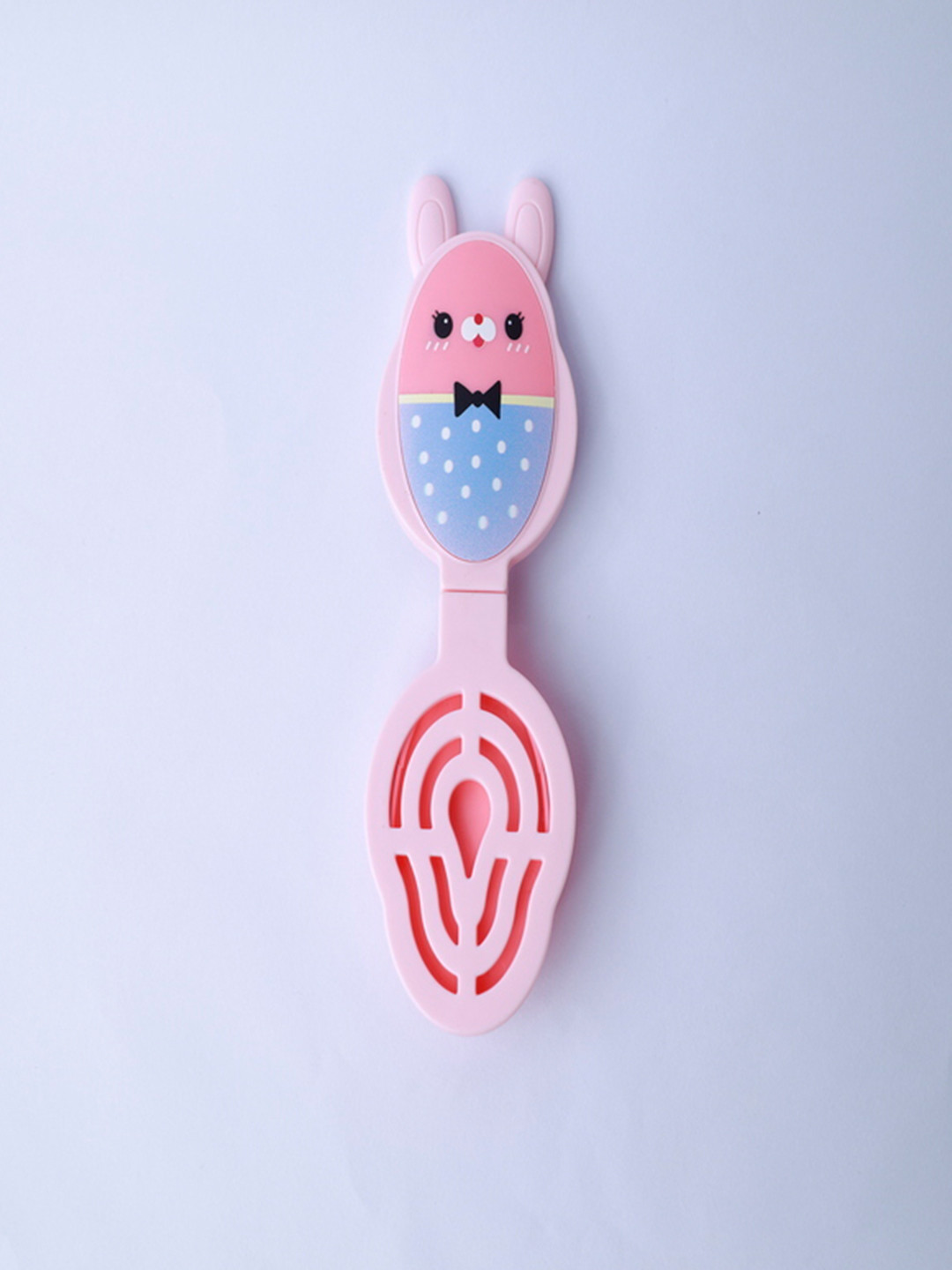 Beutifly Kids Glossy Foldable Paddle Hair Brush With Mirror