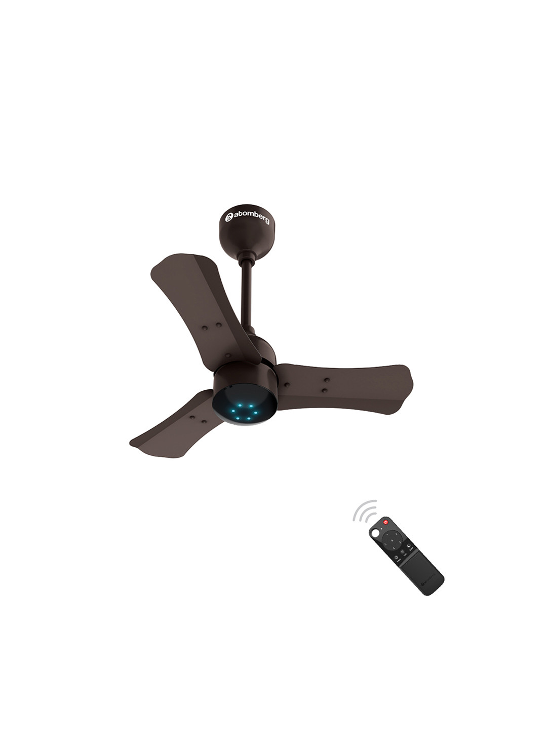 Atomberg Golden Oakwood 5 Star Renesa+ 600mm BLDC Ceiling Fan with Remote Control BEE