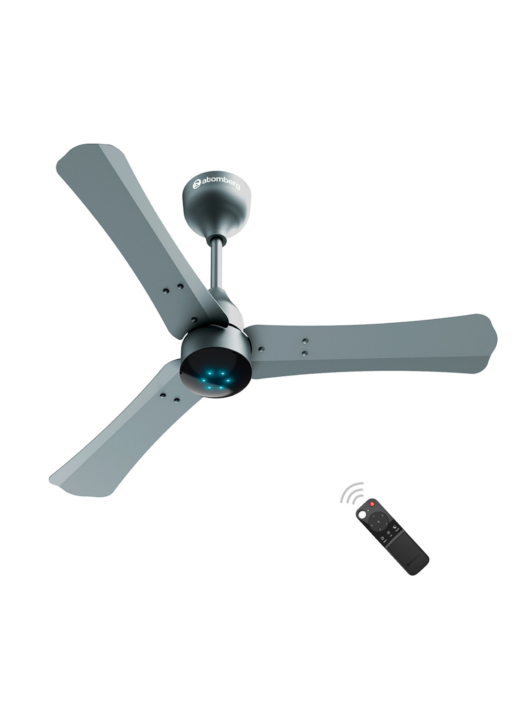 Atomberg Sand Grey 5 Star Renesa+ 900mm BLDC Ceiling Fan with Remote Control BEE