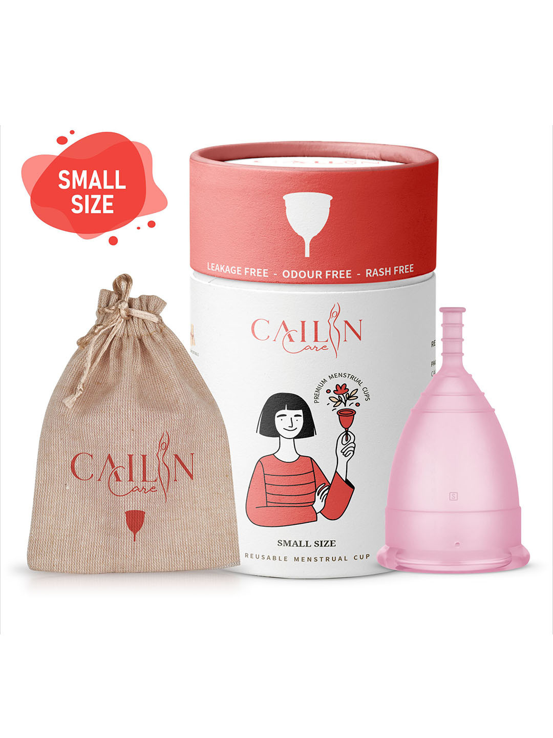 Cailin Care Reusable FDA Compliant Medical Grade Menstrual Cup  - Small