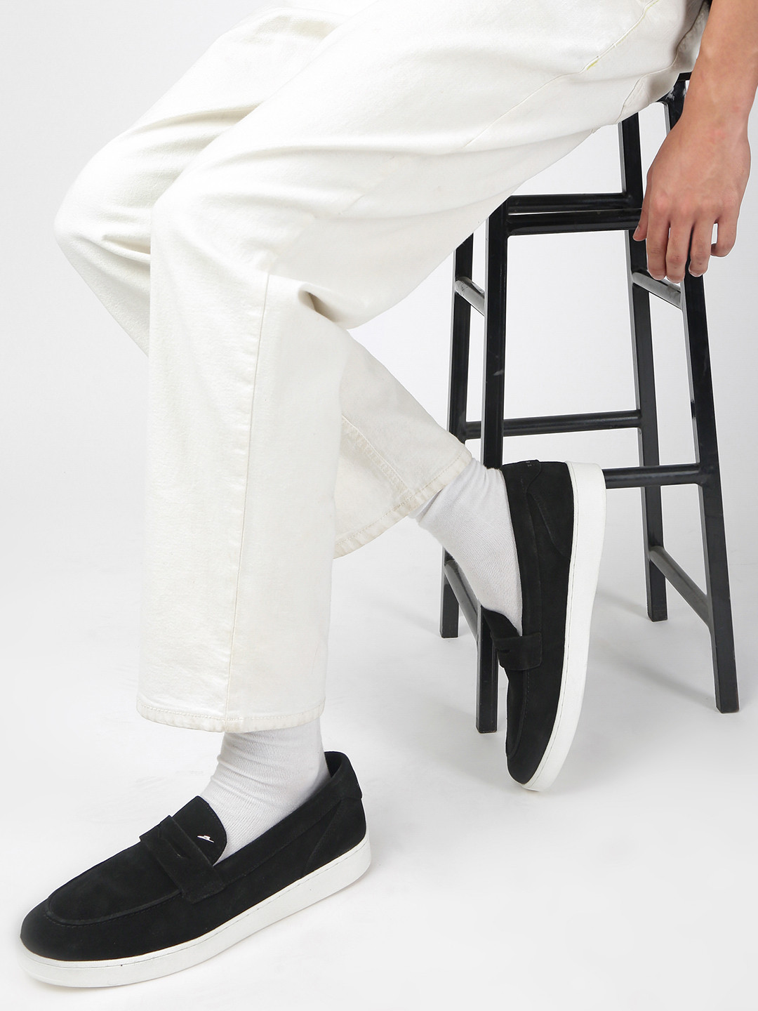 ZEESH OS-I ECLIPSE Men Classic Suede Solid Slip-on Lightweight Penny Loafers