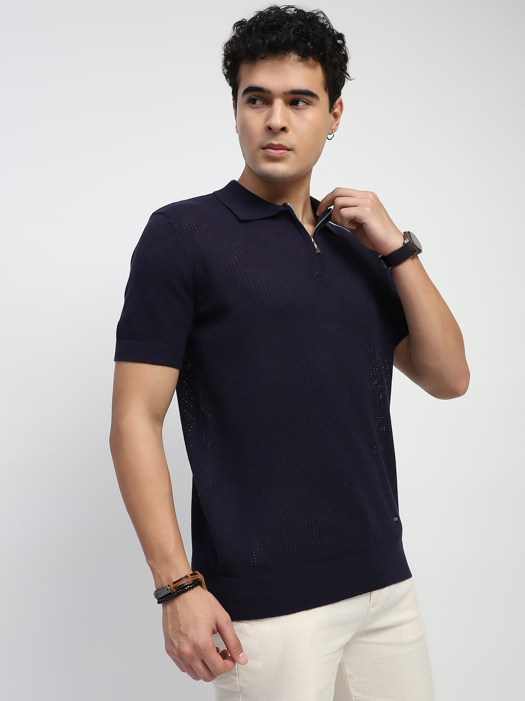 Global Republic Men Polo Collar T-shirt