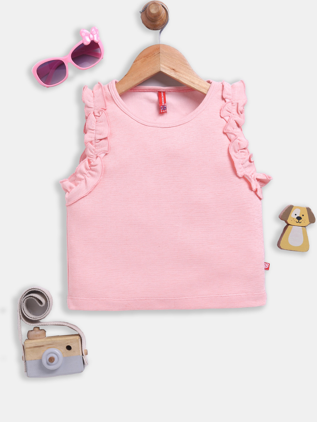 Here&Now X Game Begins Girls Ruffled Top