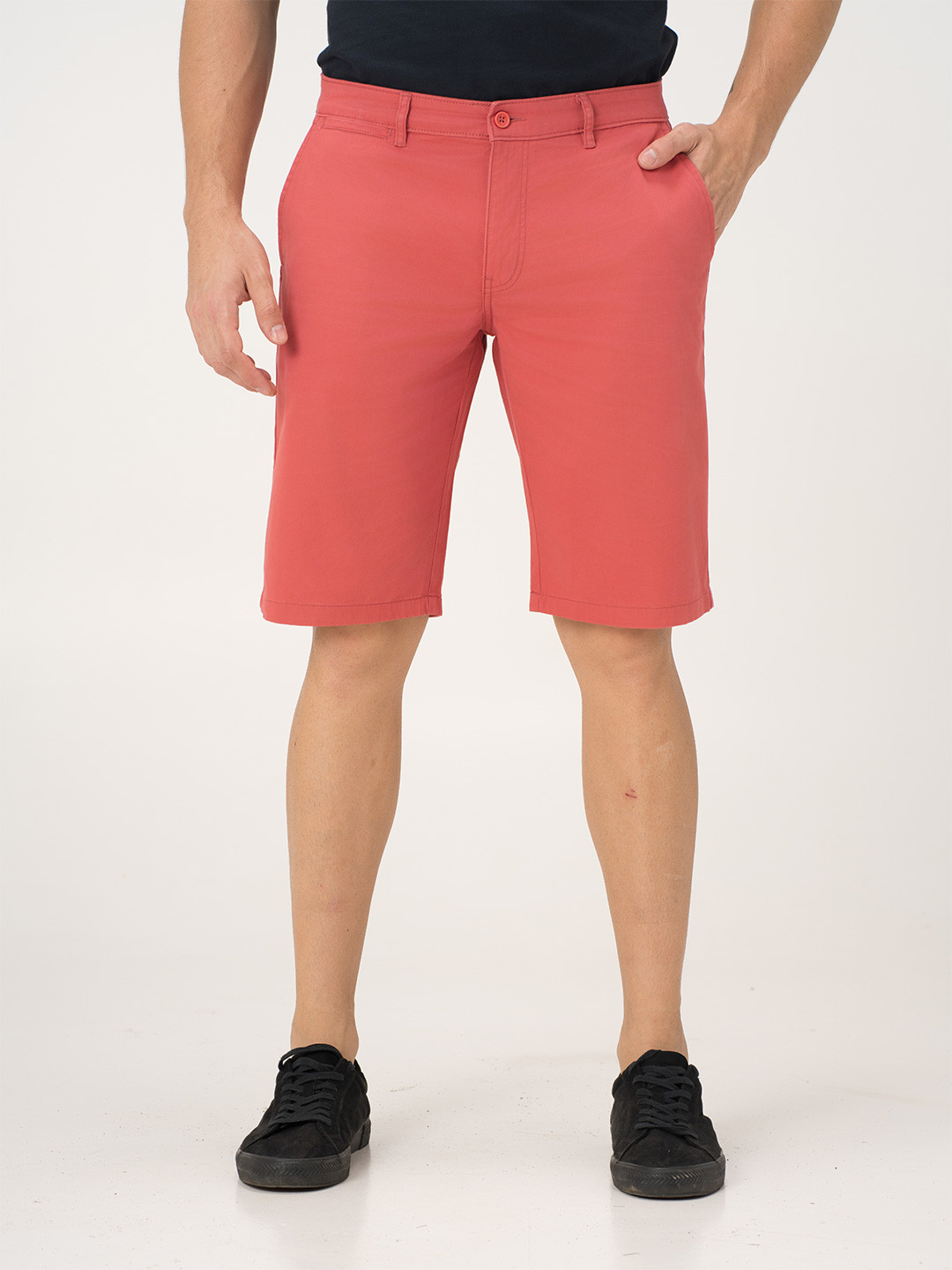 The Pant Project Men Rosco Red Regular-Fit Stretchable Chino Shorts