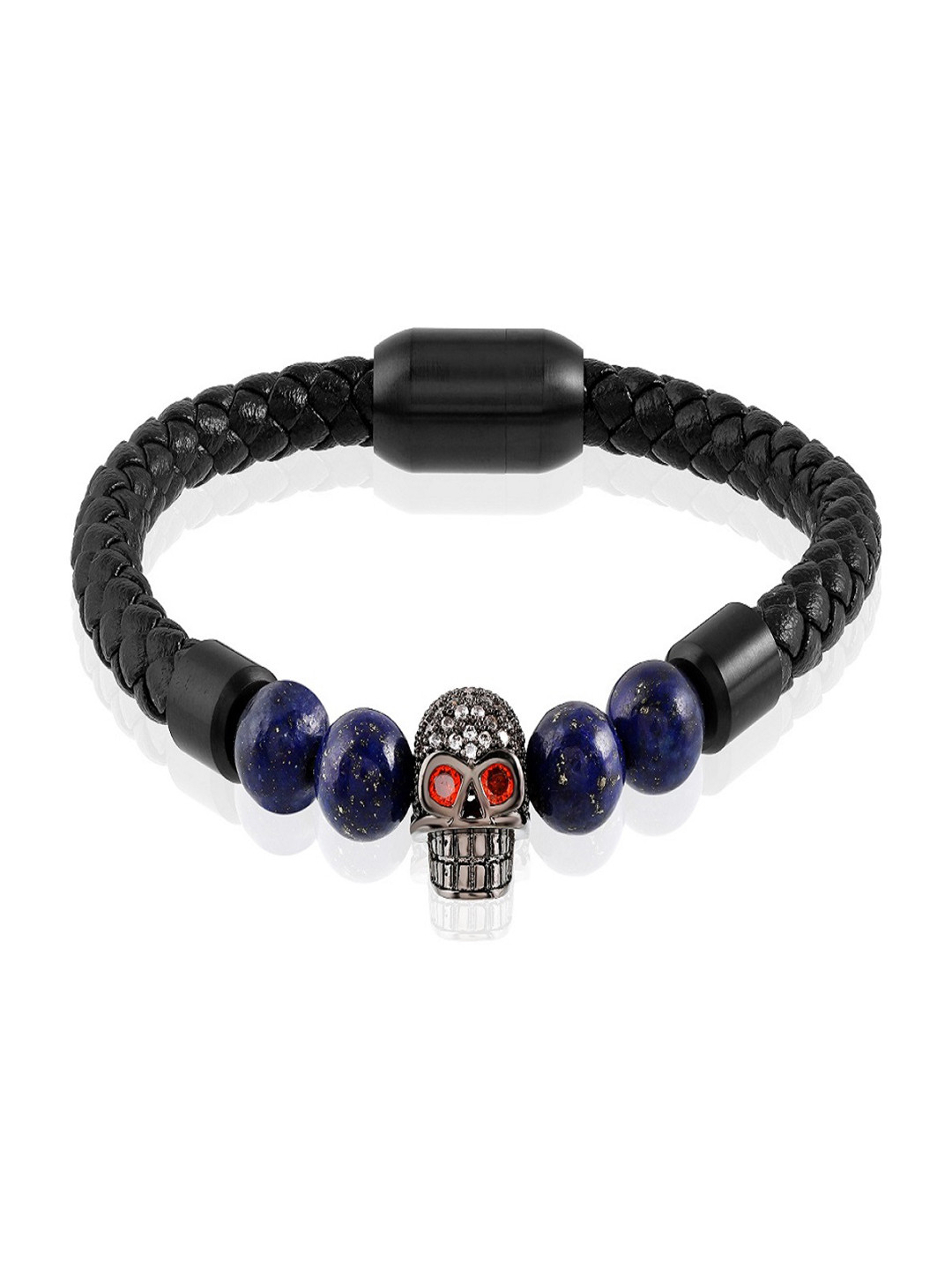 Nirvana Men Lapis Lazuli Wraparound Bracelet