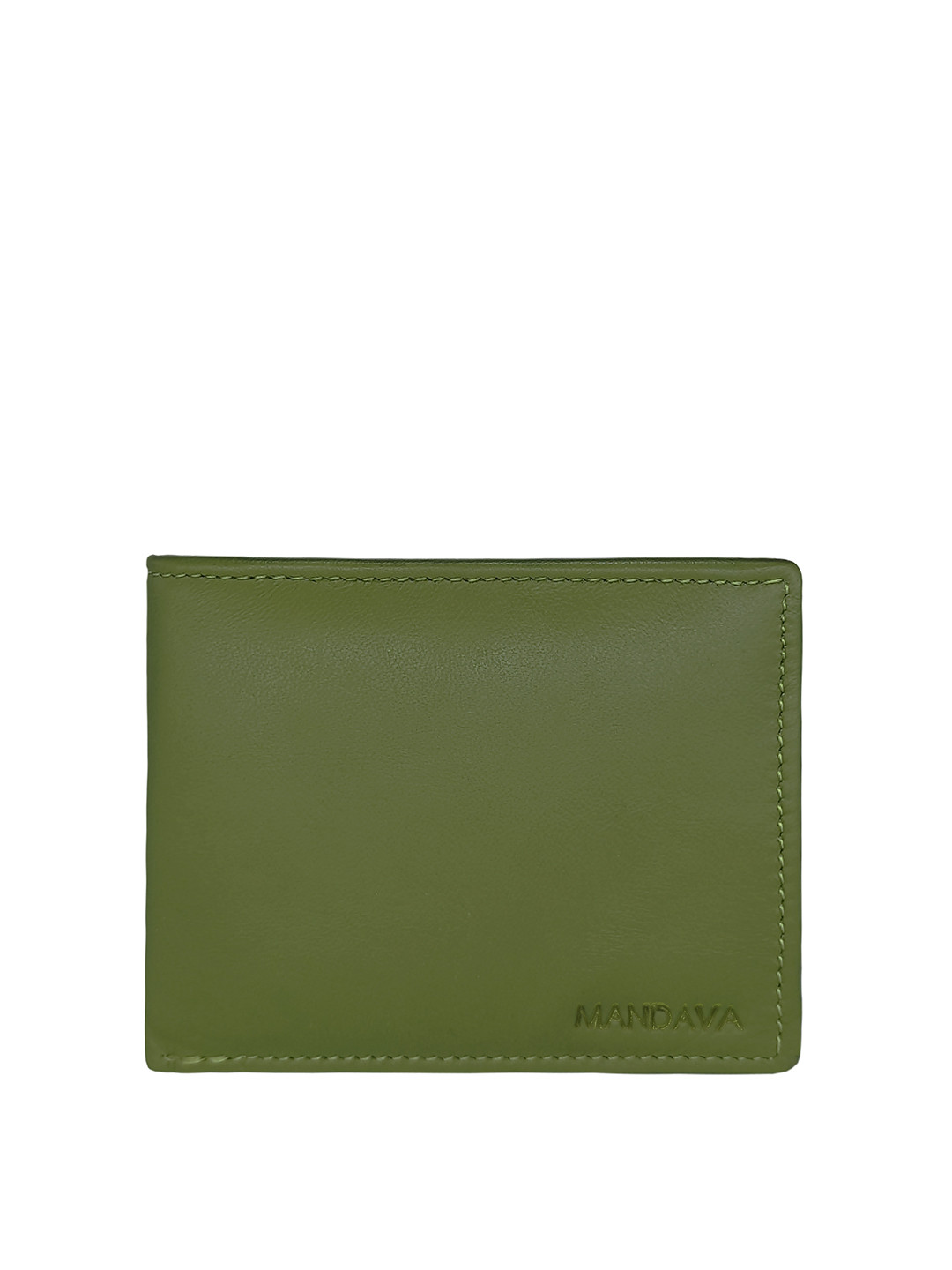 MANDAVA Men Leather Two Fold Wallet