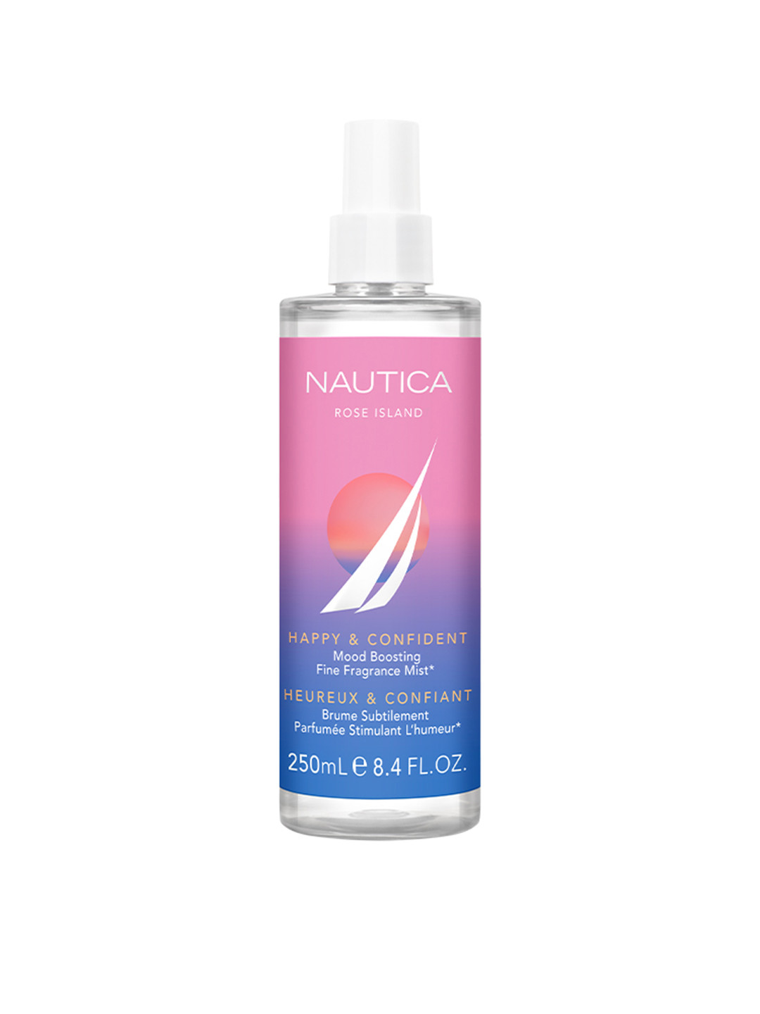 Nautica Rose Island Happy & Confident Long Lasting Mood Boosting Body Mist - 250 ml