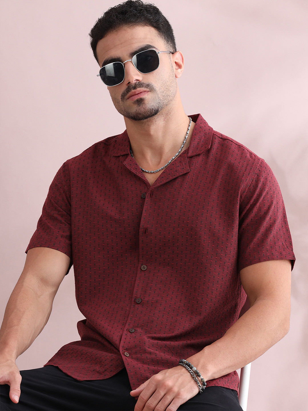 FILORI STUDIO Men Classic Opaque Casual Shirt