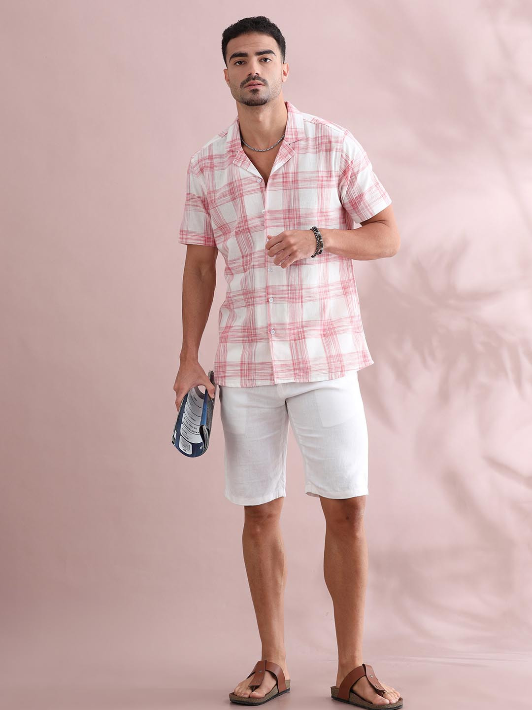 FILORI STUDIO Men Classic Opaque Checked Casual Shirt