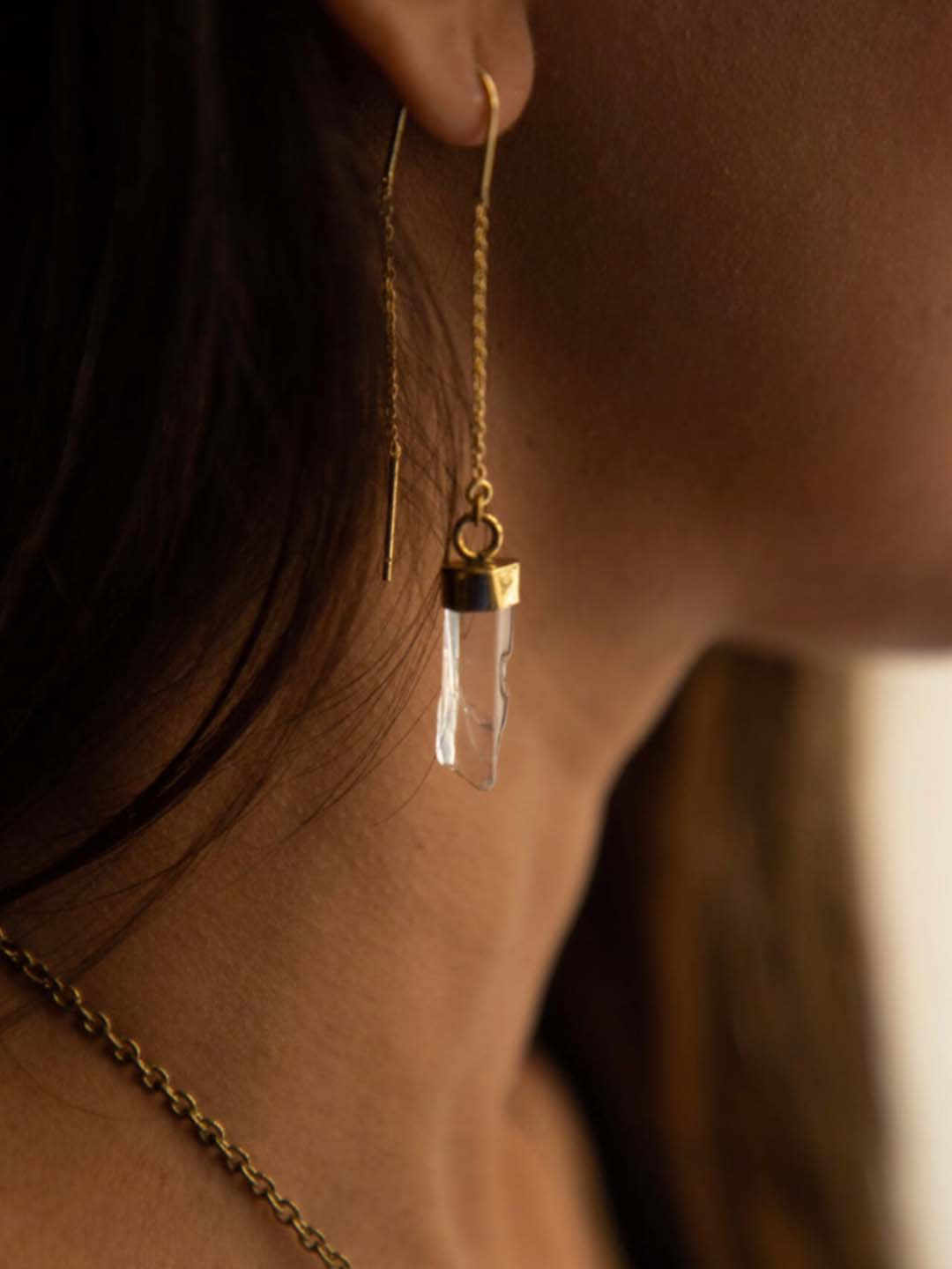 Soul Works Contemporary Drop Earrings with free Brasso polishing Liquid