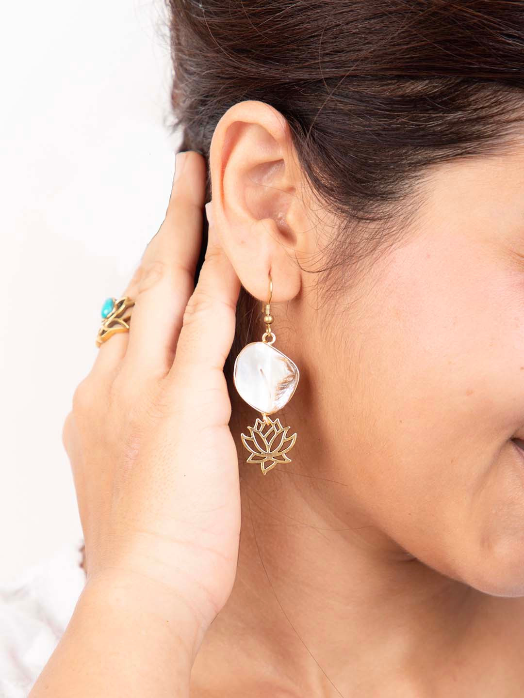 Soul Works Contemporary Drop Earrings with free Brasso polishing Liquid