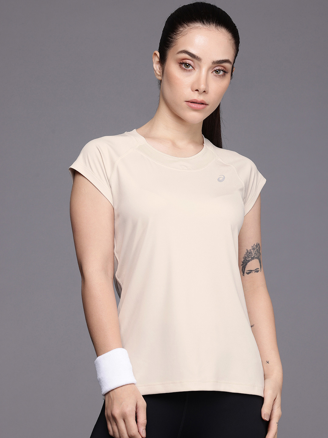 ASICS Raglan Sleeves Quick Drying & Moisture Wicking Slim Fit Running T-shirt