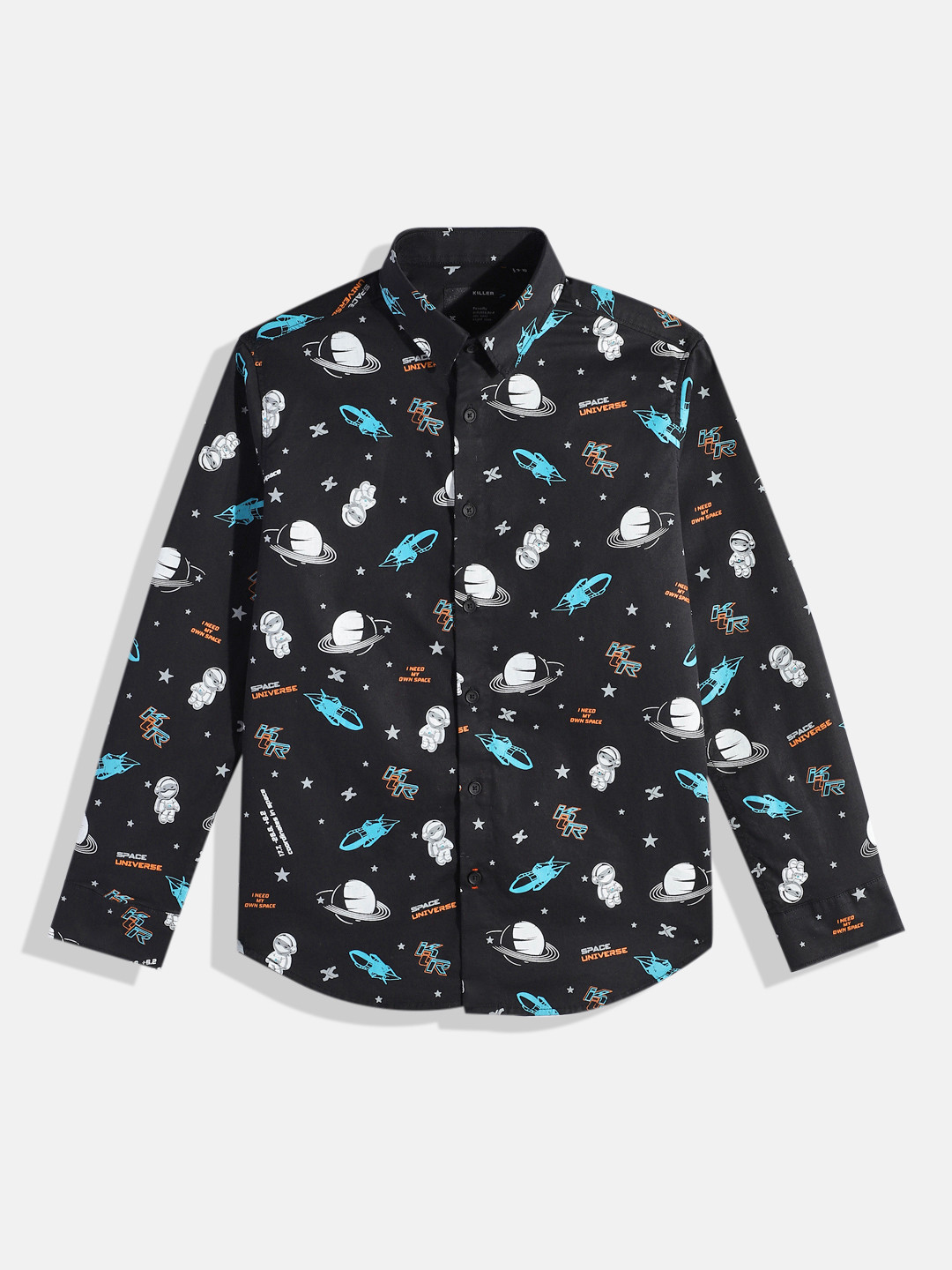 JUNIOR KILLER Boys Slim Fit Printed Casual Shirt