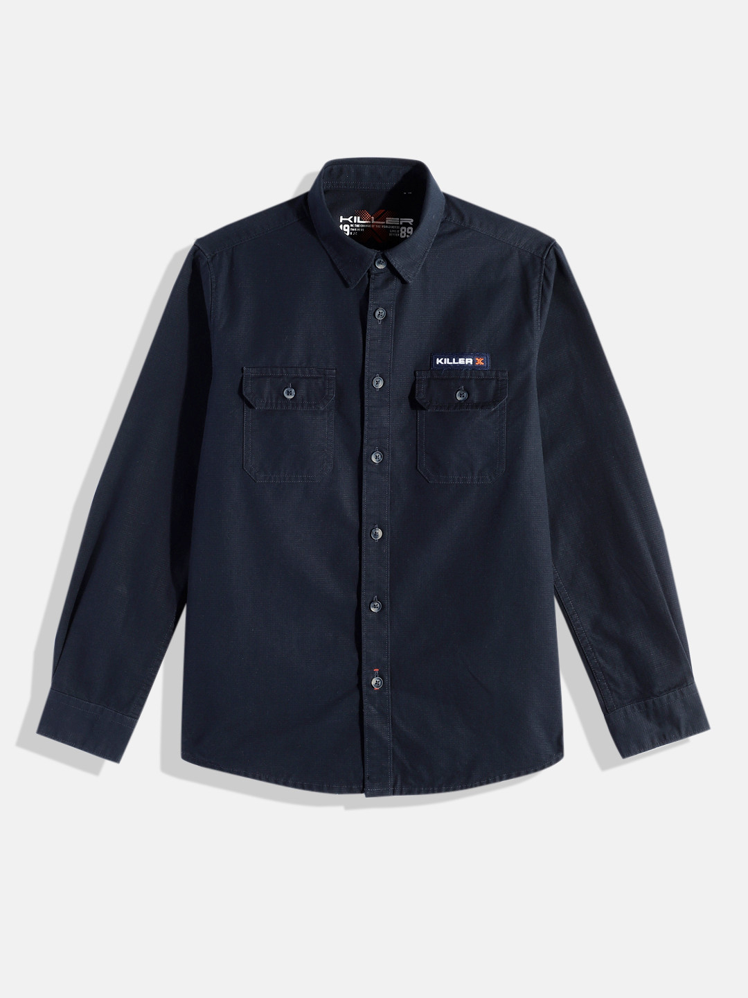 JUNIOR KILLER Boys Slim Fit Pure Cotton Casual Shirt