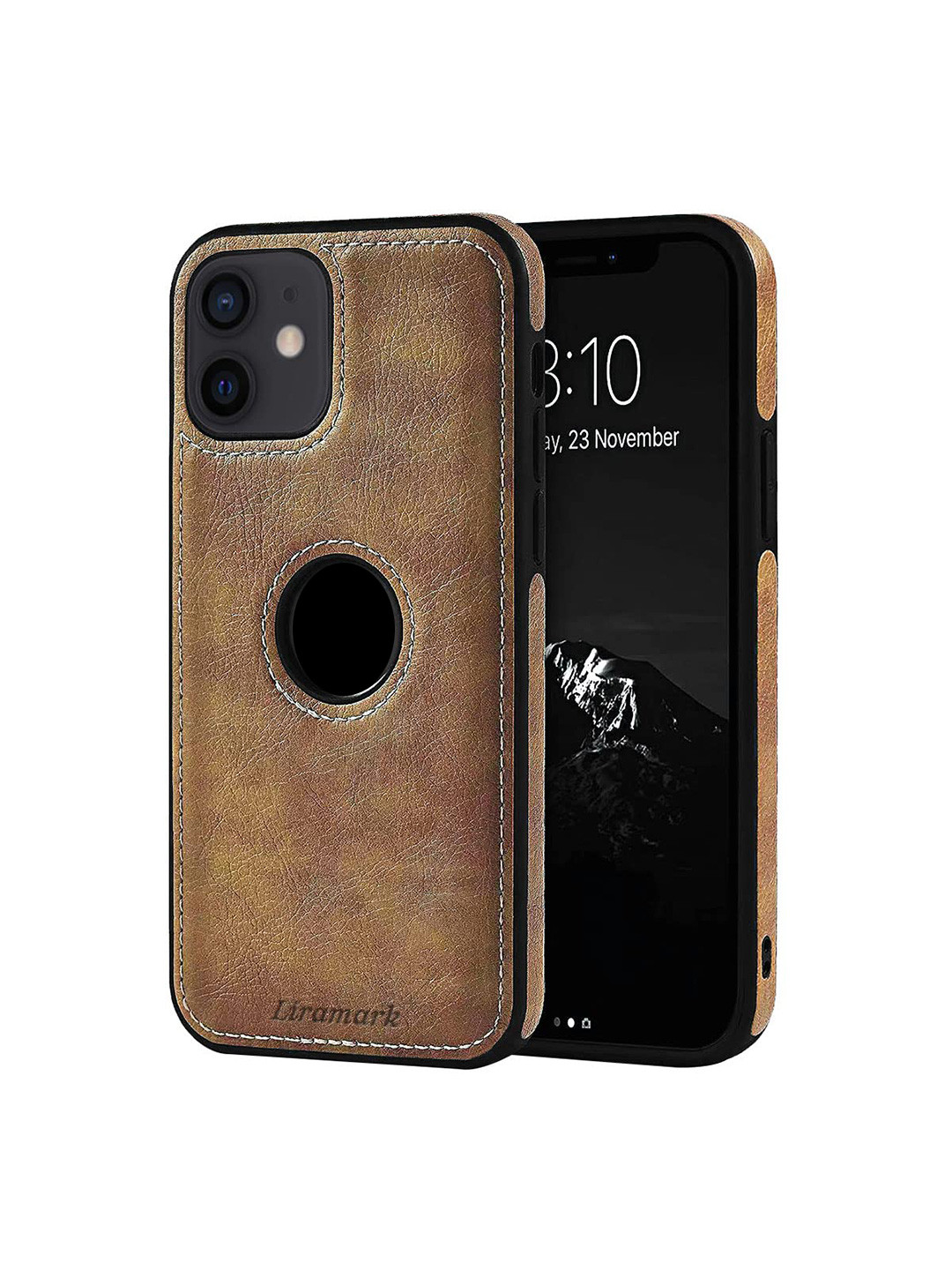 LIRAMARK Textured iPhone 12 Mini Back Case Mobile Accessories