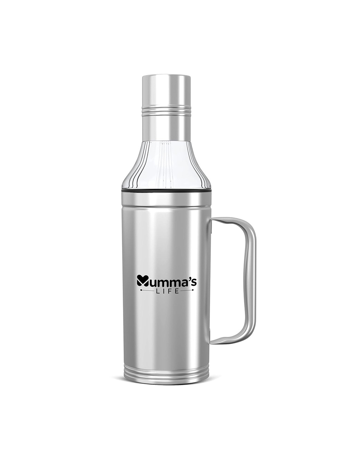 Mumma's Life Silver-Toned 2025 Stainless Steel Oil Dispenser