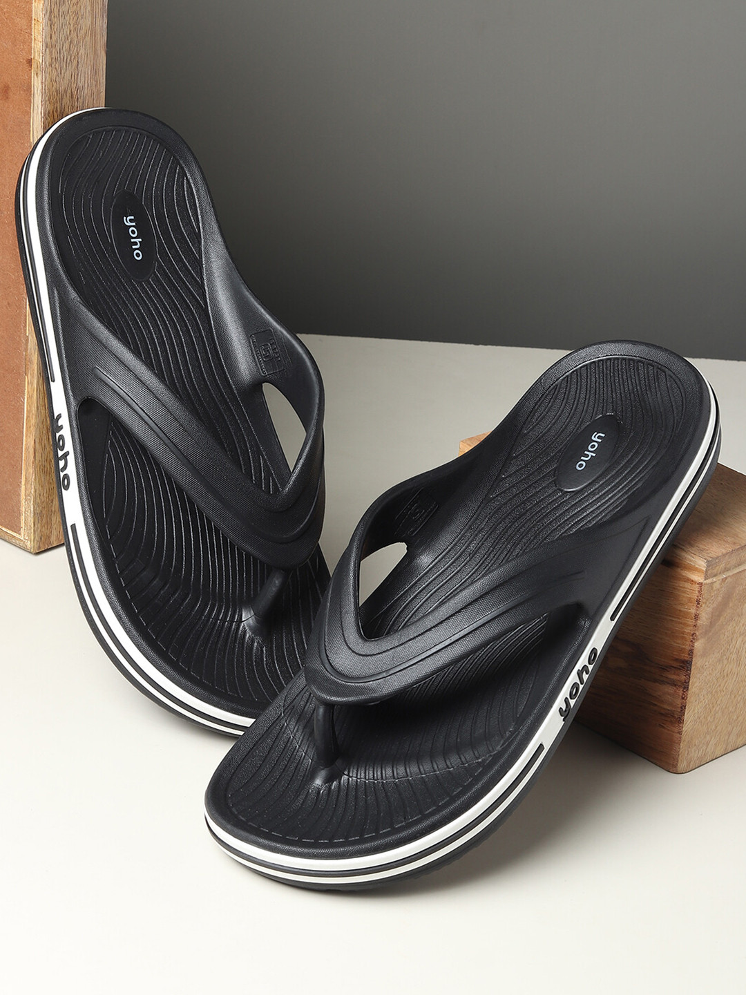 yoho Men Grip Anti-Skid Waterproof Soft Footpharma Footbed Slipper