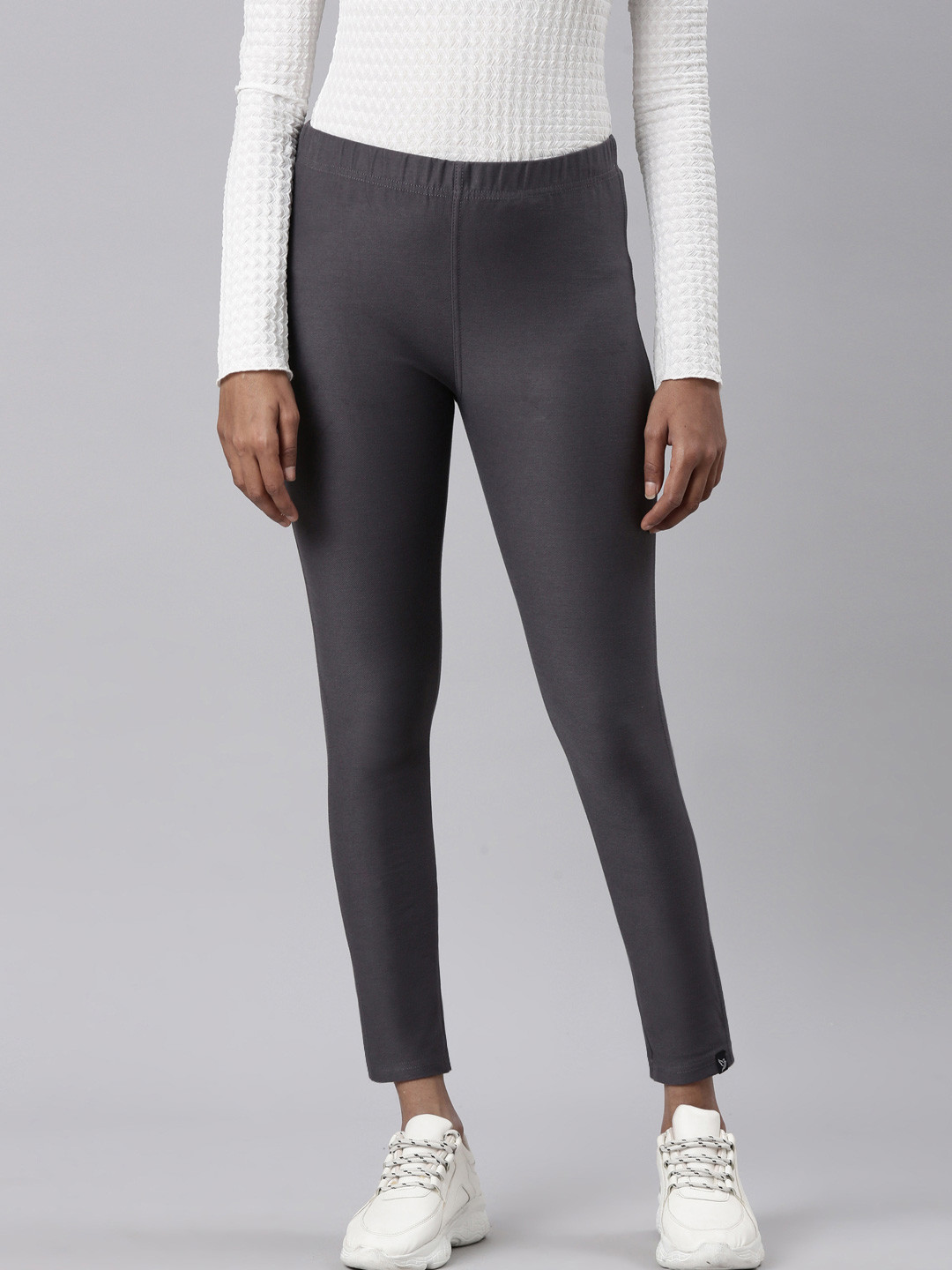 Twin Birds Charcoal Grey Women Coloured Skinny Fit Jegging
