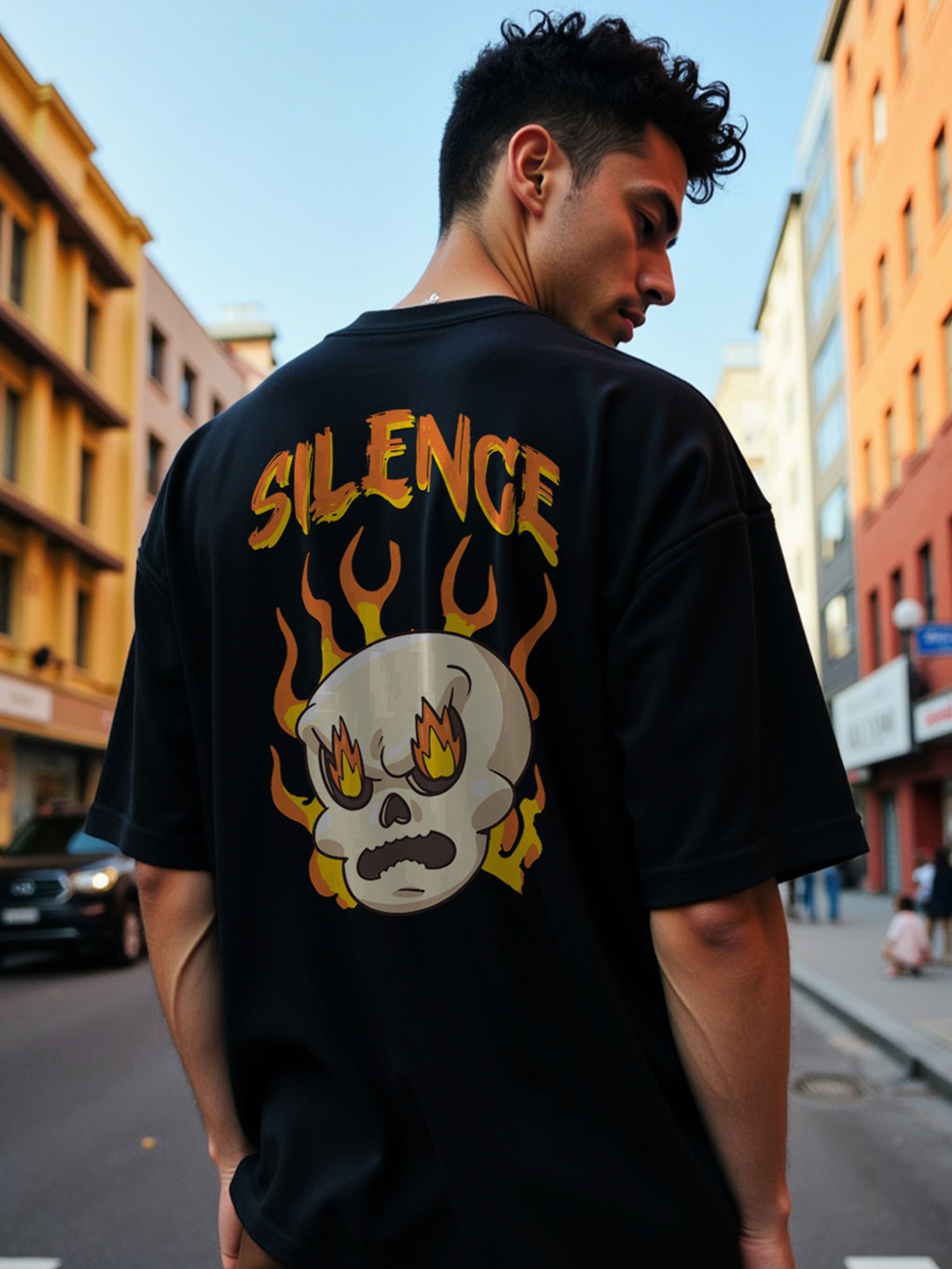 Mad Over Print Men Printed Raw Edge T-shirt