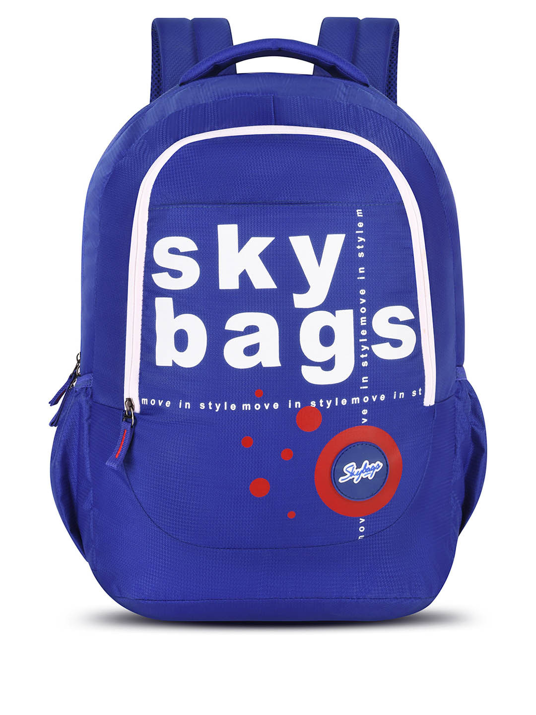Skybags Zippy 01 Unisex Kids Blue Typography Printed Backpack