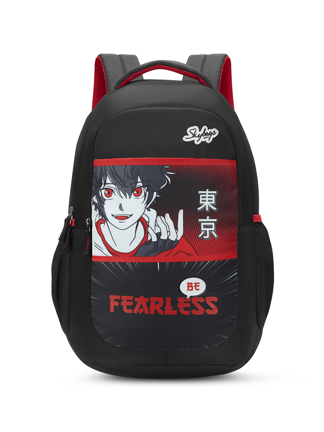 Skybags Kyro RC 03 Rebel Red Black School Backpack