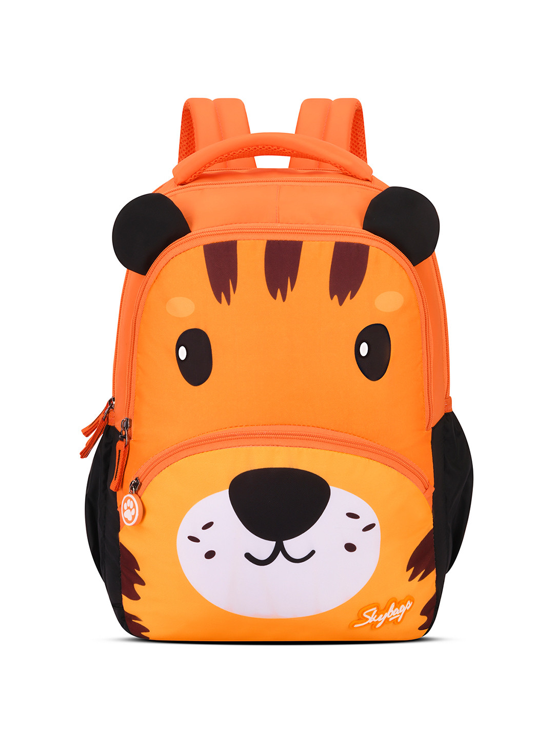 Skybags Buddy Plus 01 Orange Tiger Bright School Backpack
