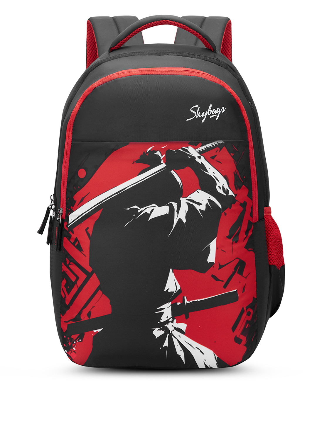 Skybags Kyro 02 Katana Red Black School Backpack