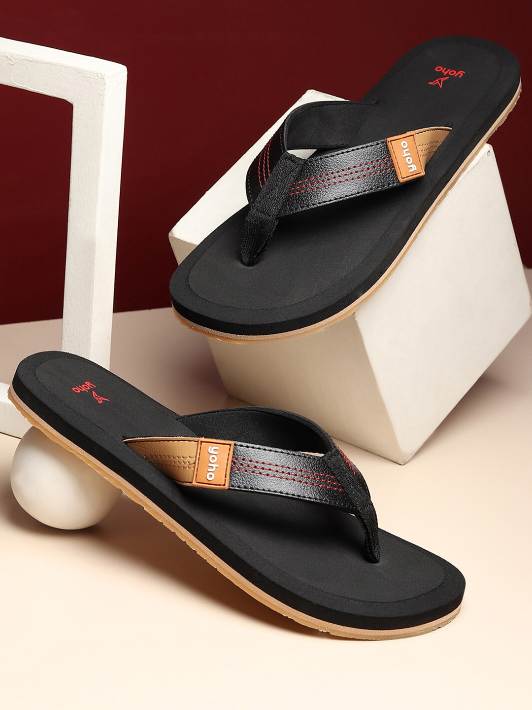 yoho Men Snooze Anti-Skid Ortho Soft Footpharma Footbed Slipper