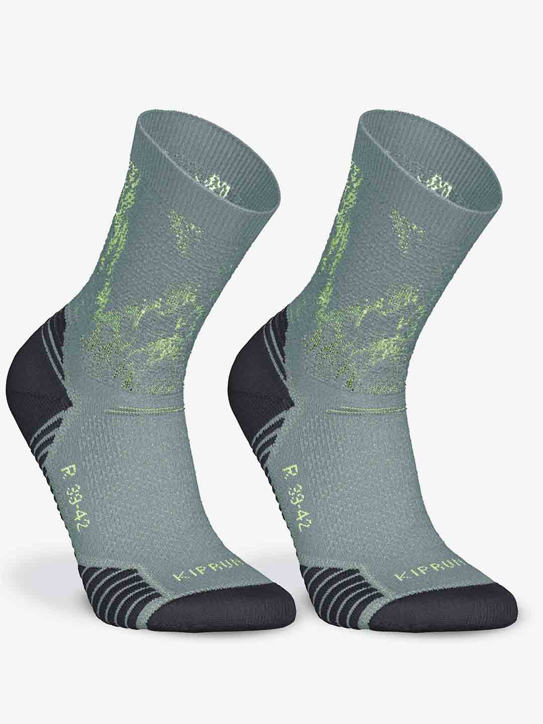 Decathlon KIPRUN - Pack Of 2 Run500 Thick Mid-Calf Running Socks