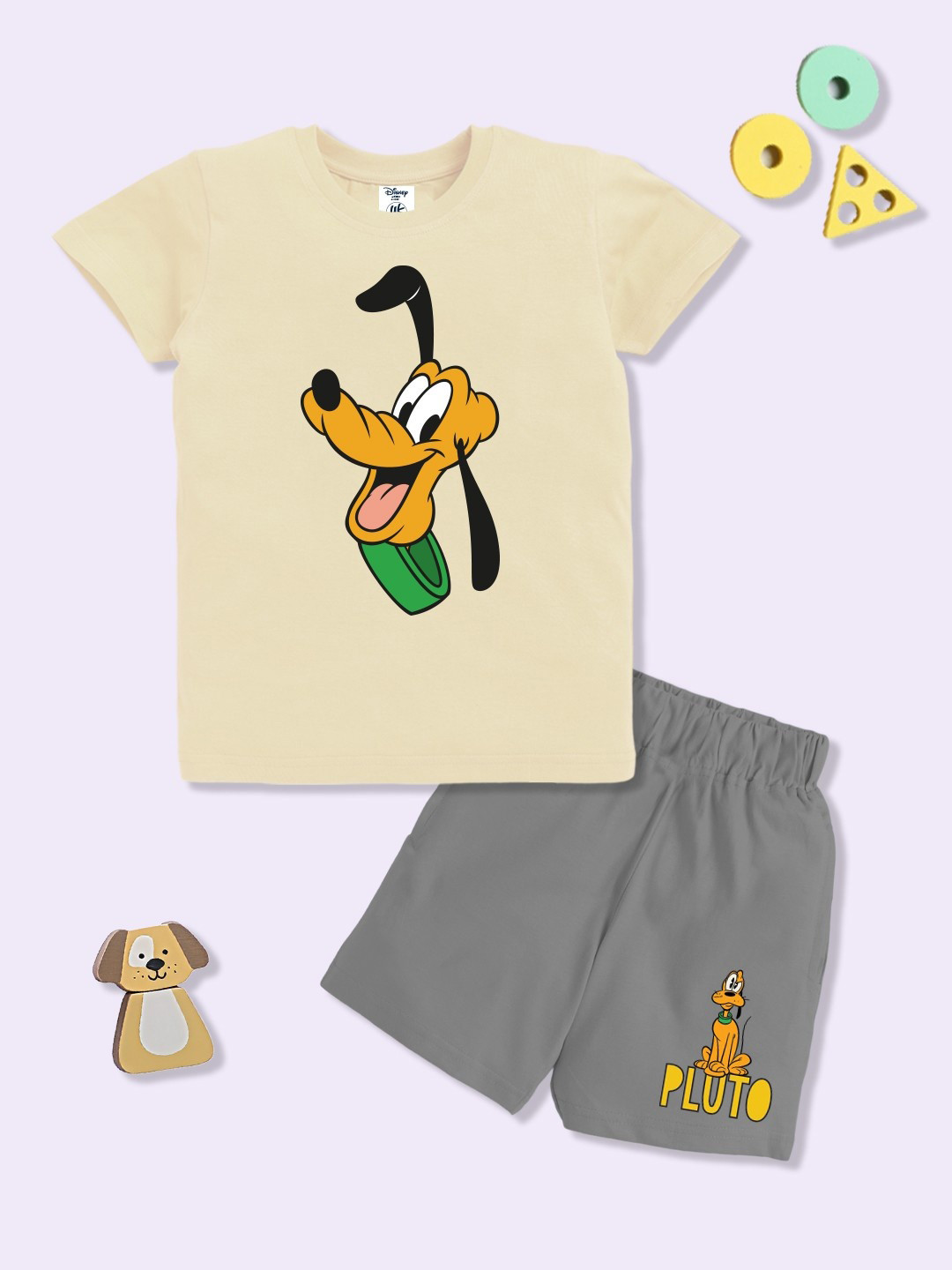 YK Disney Boys Scooby-Doo Printed Pure Cotton T-shirt with Shorts
