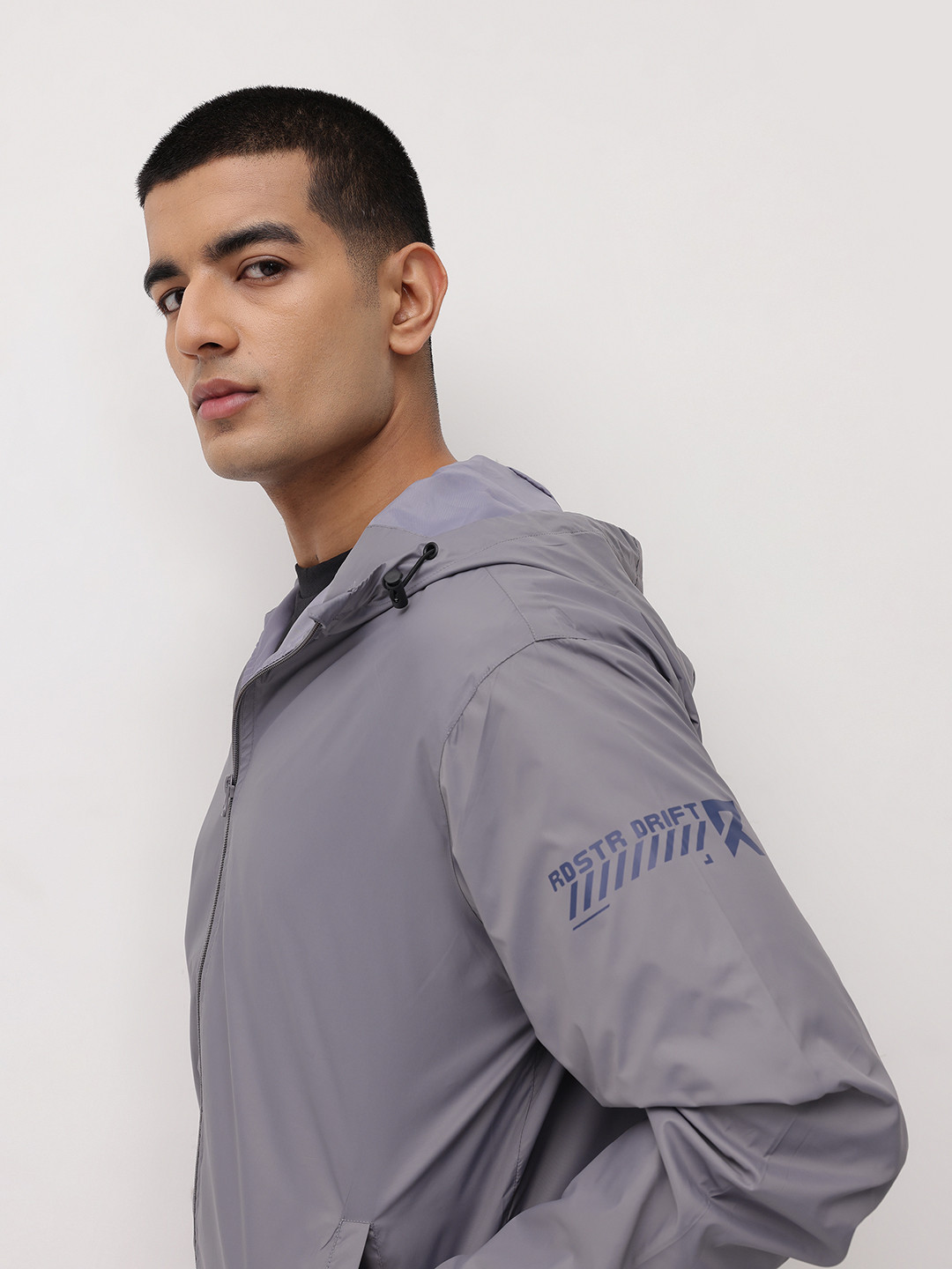 The Roadster Life Co. Hooded Regular Fit Bomber Jacket