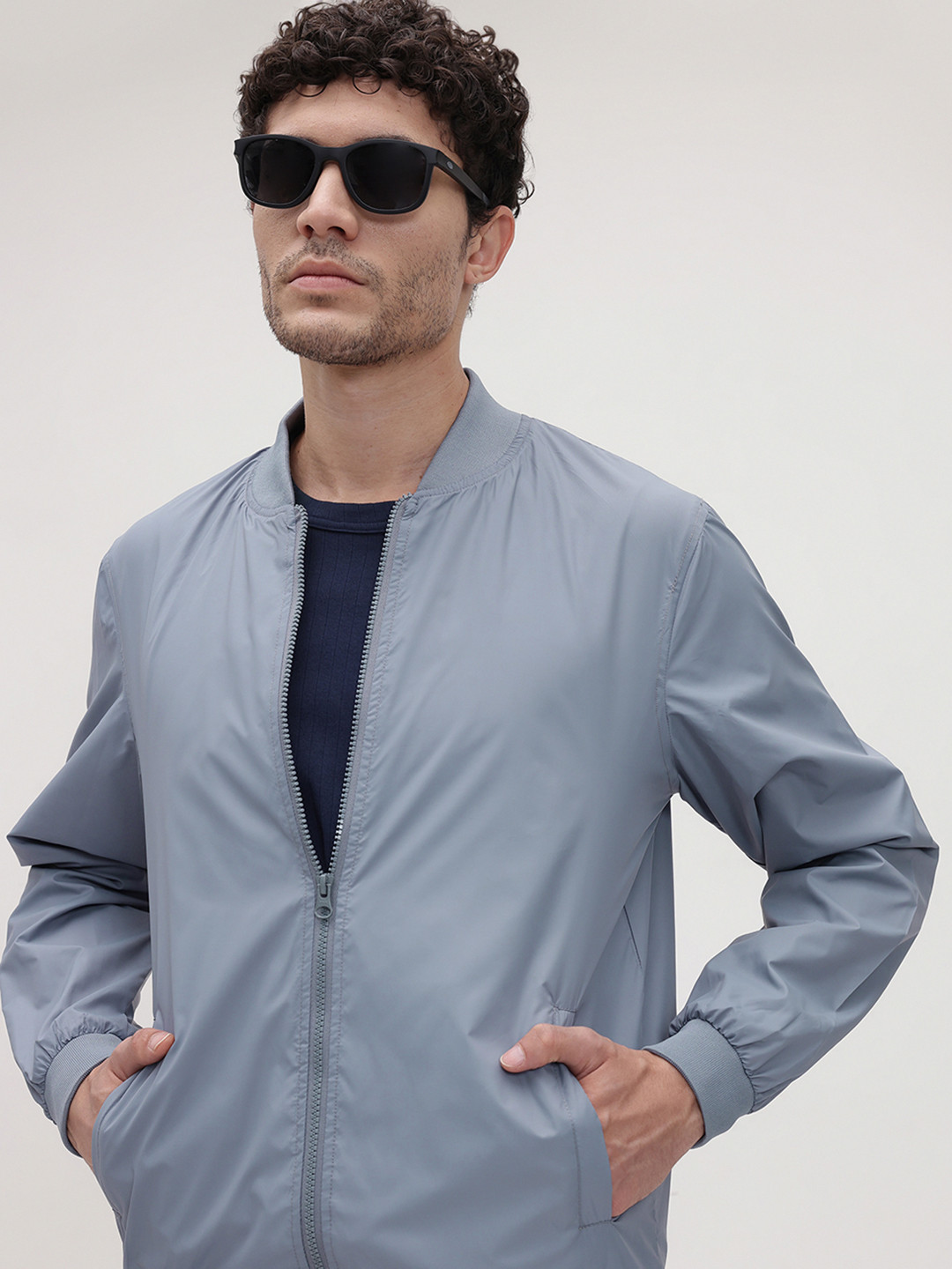 The Roadster Life Co. Stand Collar Bomber Jacket