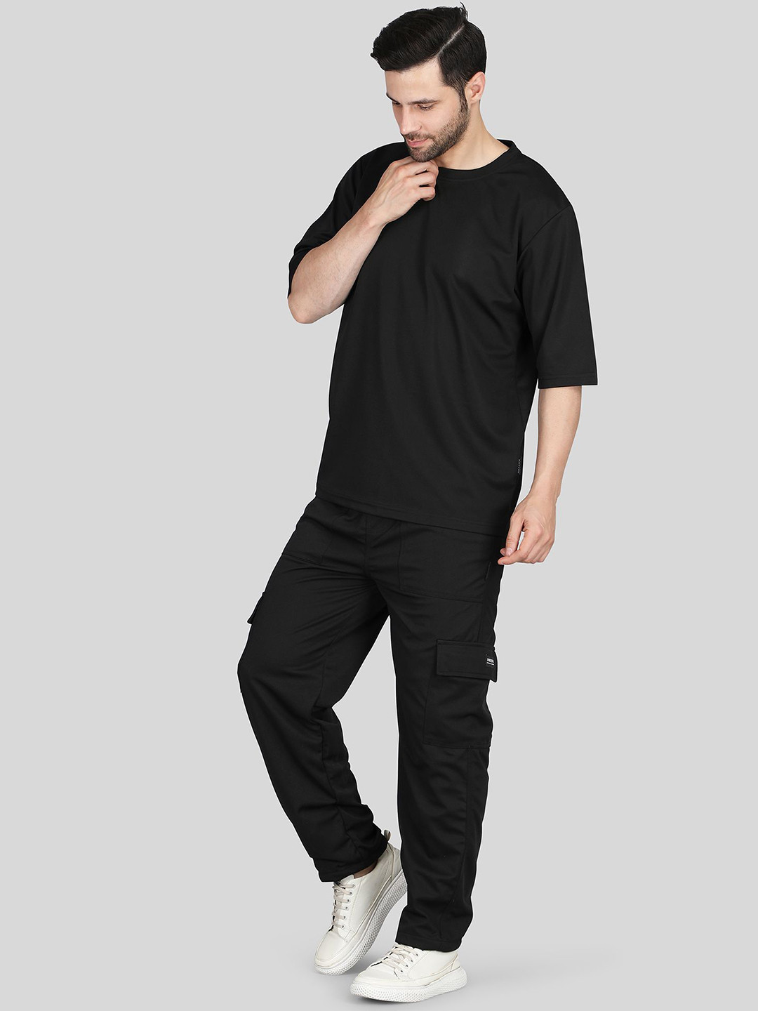 Raxedo Round Neck T-Shirt & Cargo Jogger Co-Ords