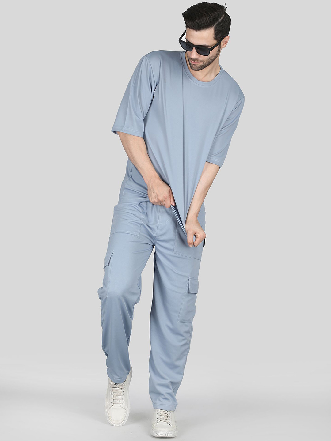 Raxedo Men's T-Shirt & Cargo Jogger Co-Ord Set