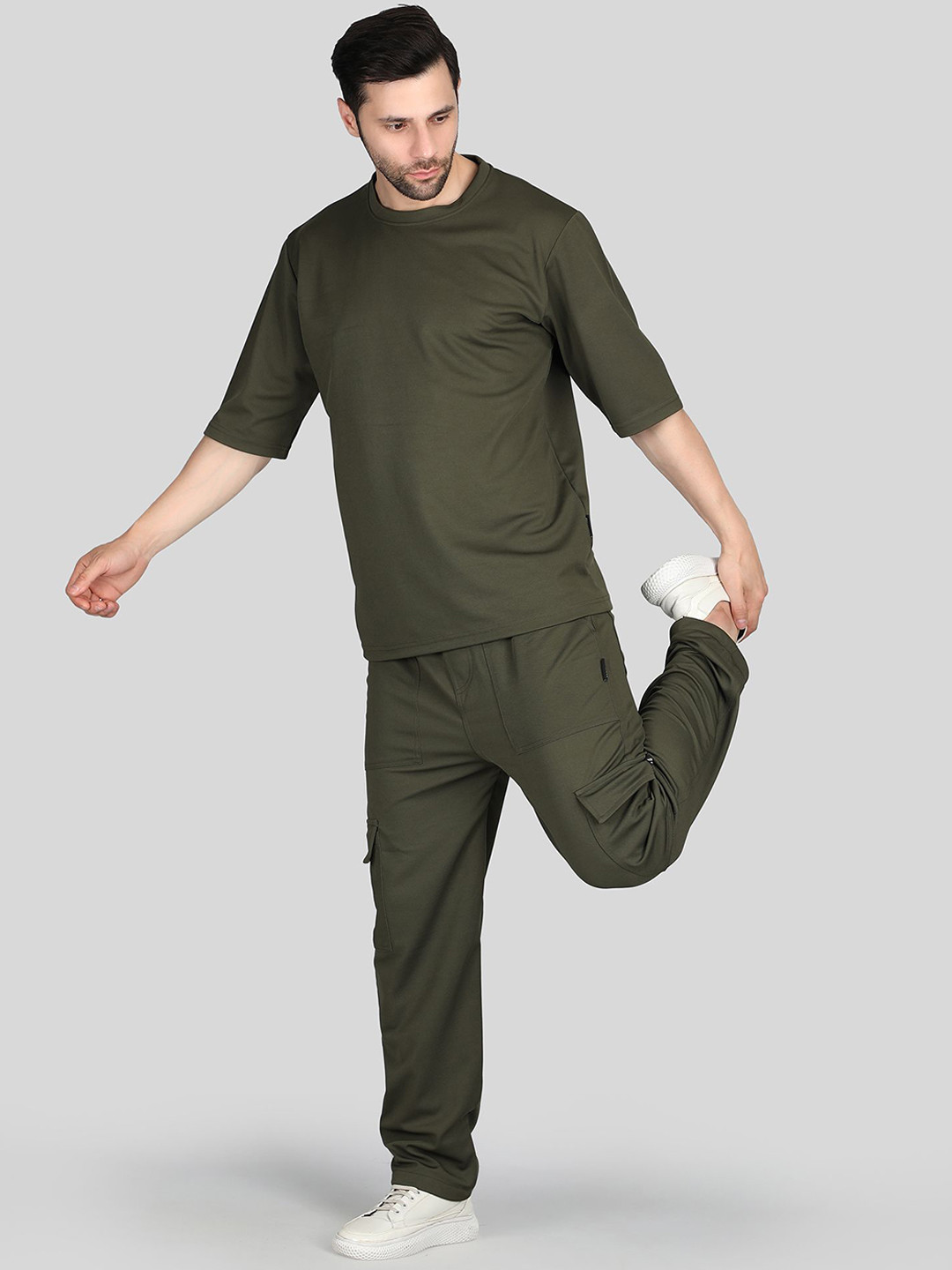 Raxedo Men's T-Shirt & Cargo Jogger Co-Ord Set