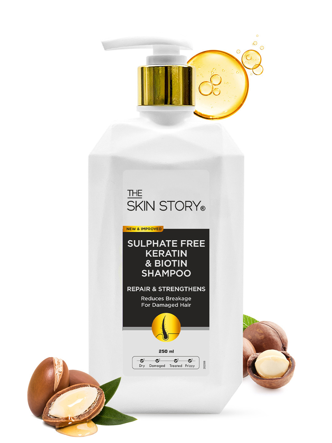 THE SKIN STORY Sulphate Free Keratin & Biotin Shampoo - 250 ml