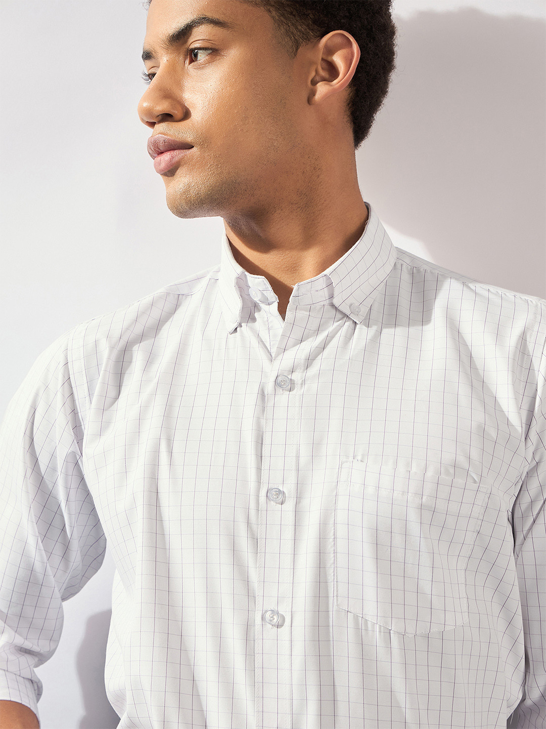 DENNISON Smart Micro Checks Formal Shirt
