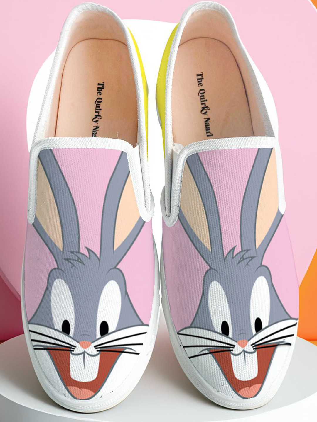 THE QUIRKY NAARI Women Looney Tunes Printed Slip-On Sneakers