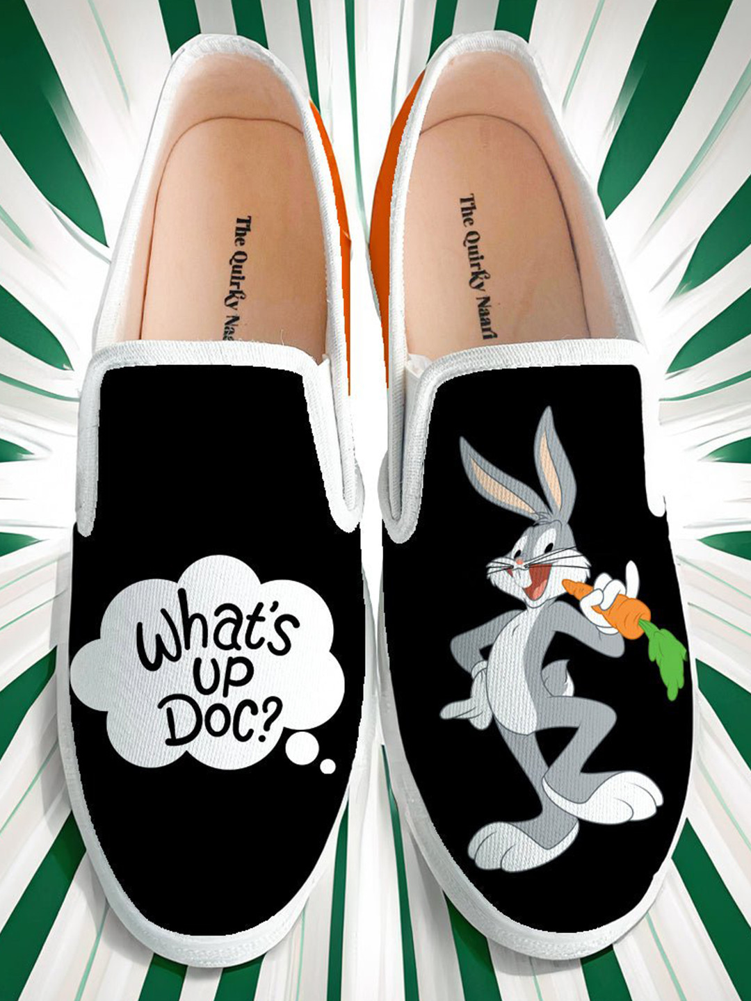 THE QUIRKY NAARI Women Looney Tunes Printed Slip-On Sneakers