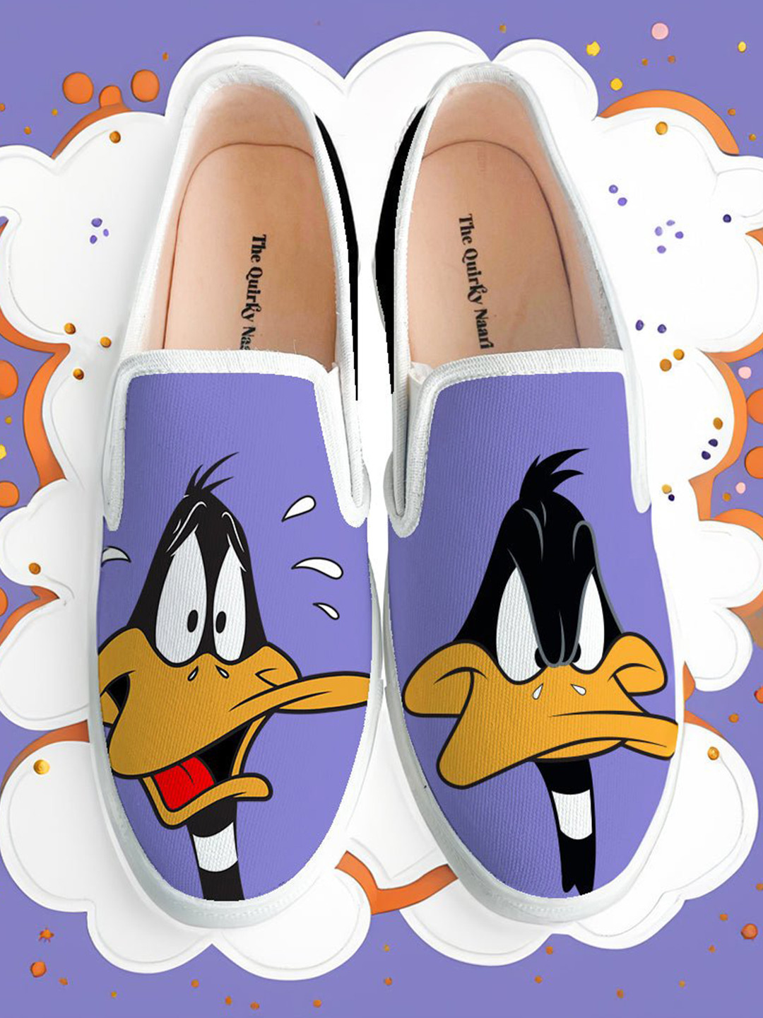 THE QUIRKY NAARI Women Looney Tunes Printed Slip-On Sneakers