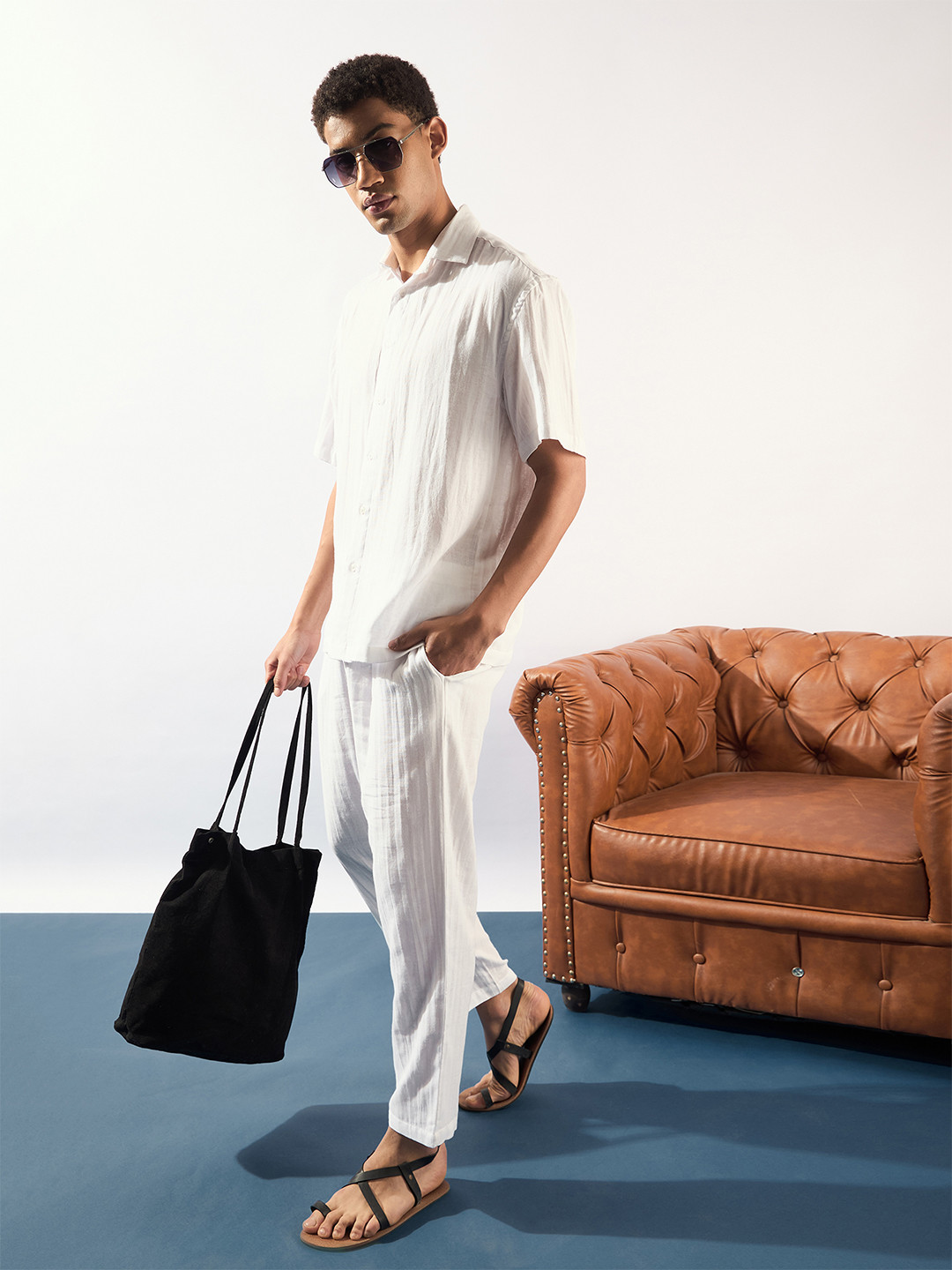 DENNISON Muslin Double Gauge Cotton Oversized Co-ord Set